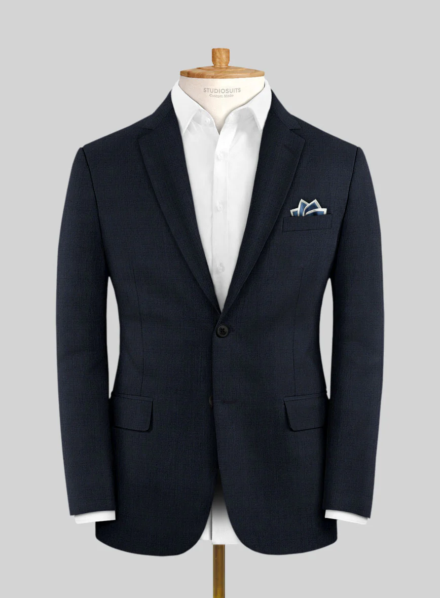 Lanificio Zegna Trofeo Jolge Blue Checks Wool Suit - Image 3