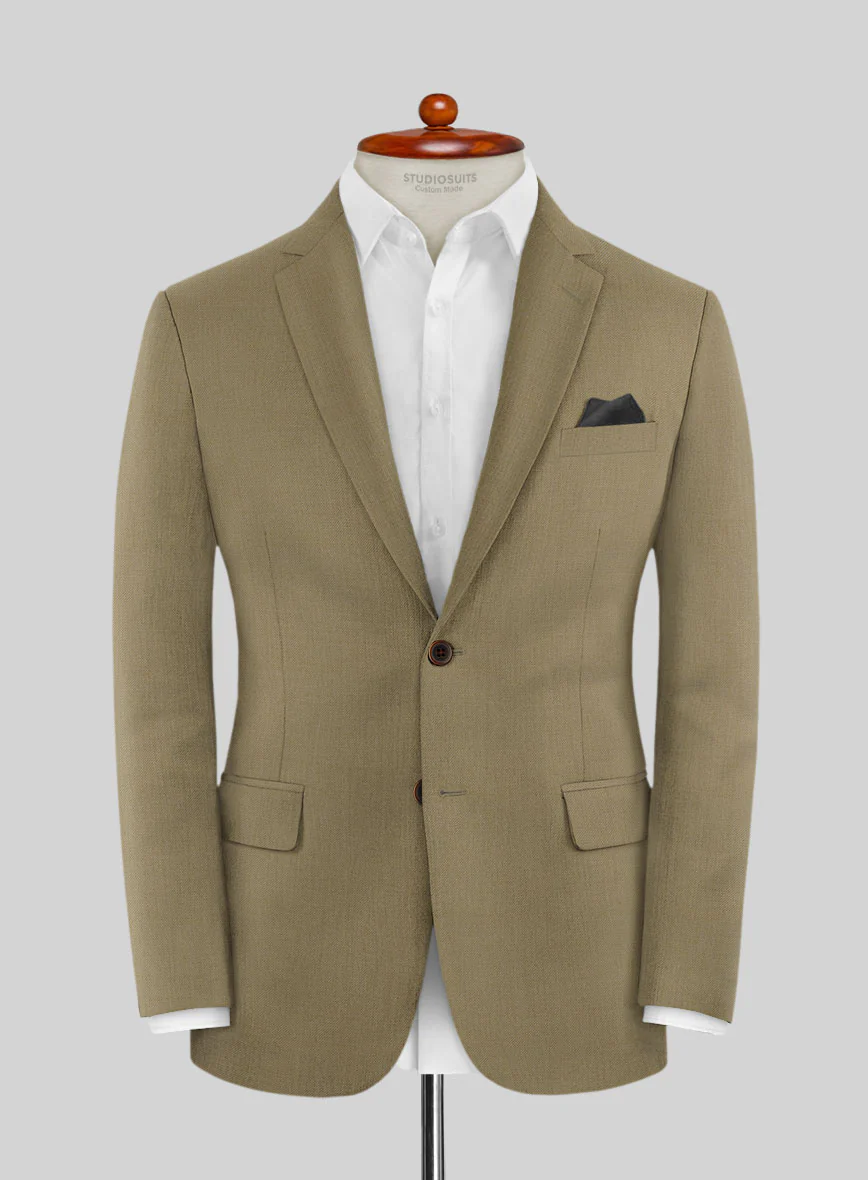 Lanificio Zegna Trofeo Khaki Wool Jacket
