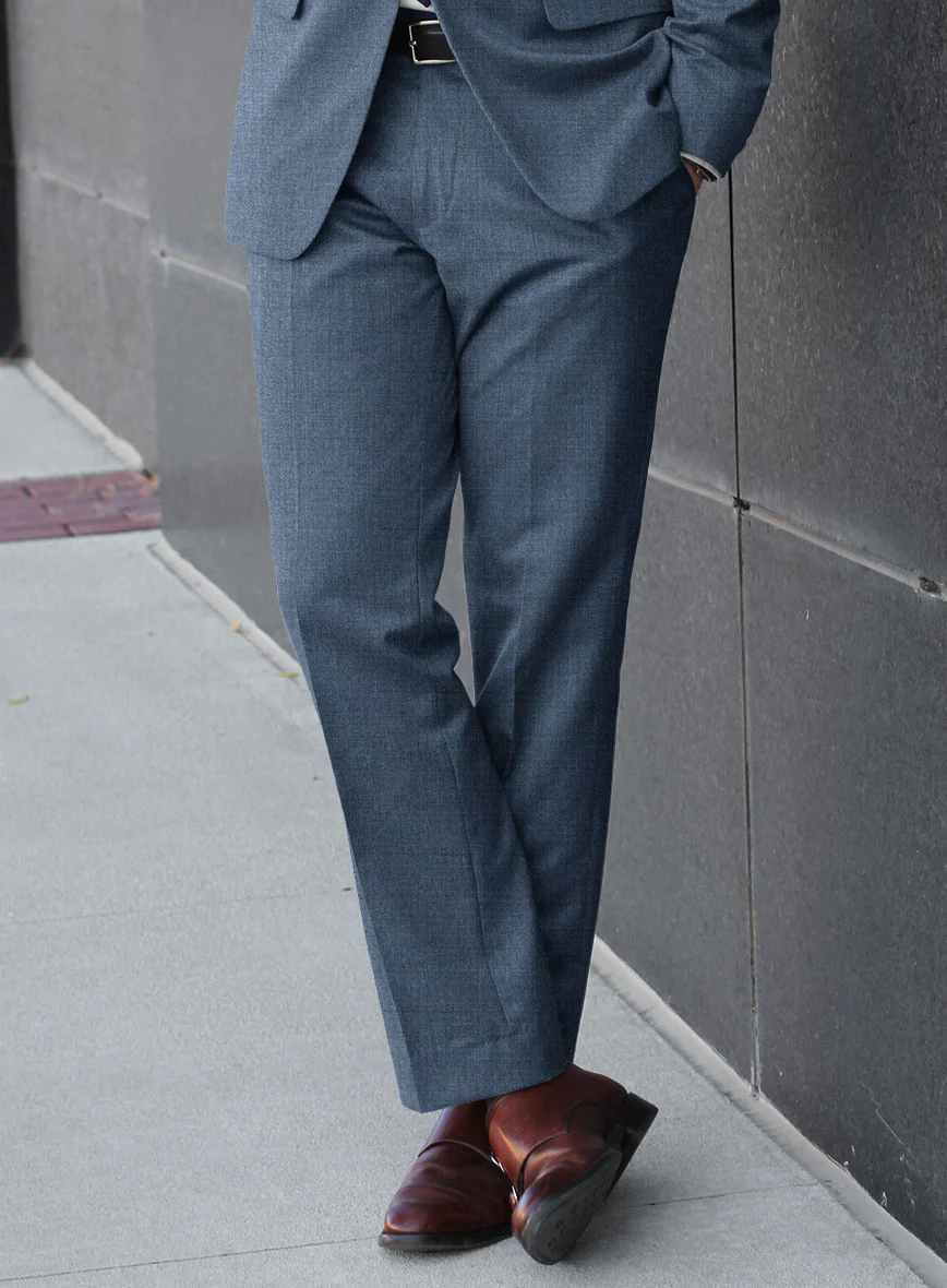 Lanificio Zegna Trofeo Prussian Blue Wool Pants - Image 2