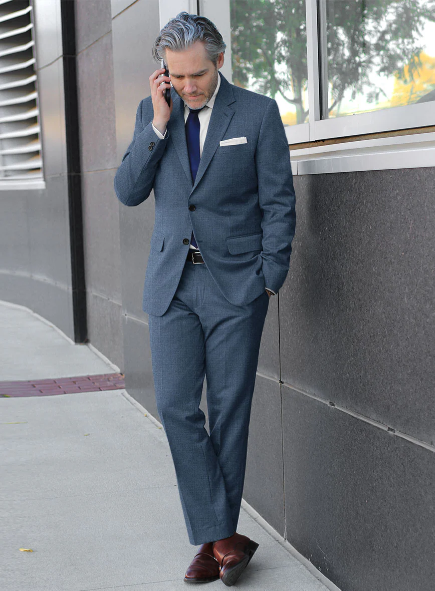 Lanificio Zegna Trofeo Prussian Blue Wool Suit - Image 2