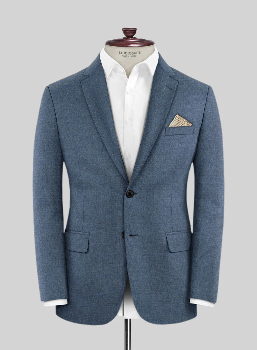 Lanificio Zegna Trofeo Prussian Blue Wool Suit - Image 3