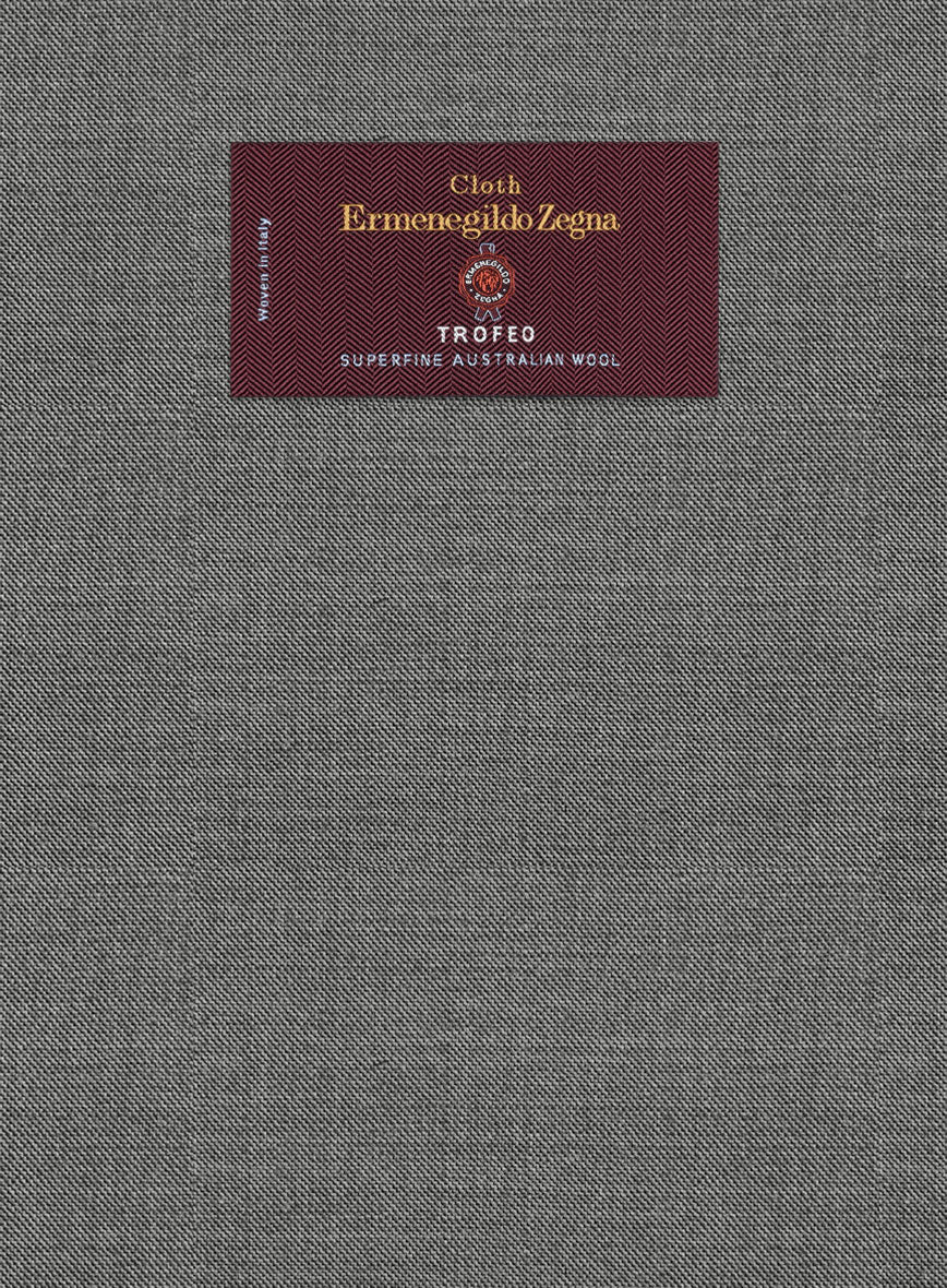 Lanificio Zegna Trofeo Sharkskin Gray Wool Jacket - Image 2