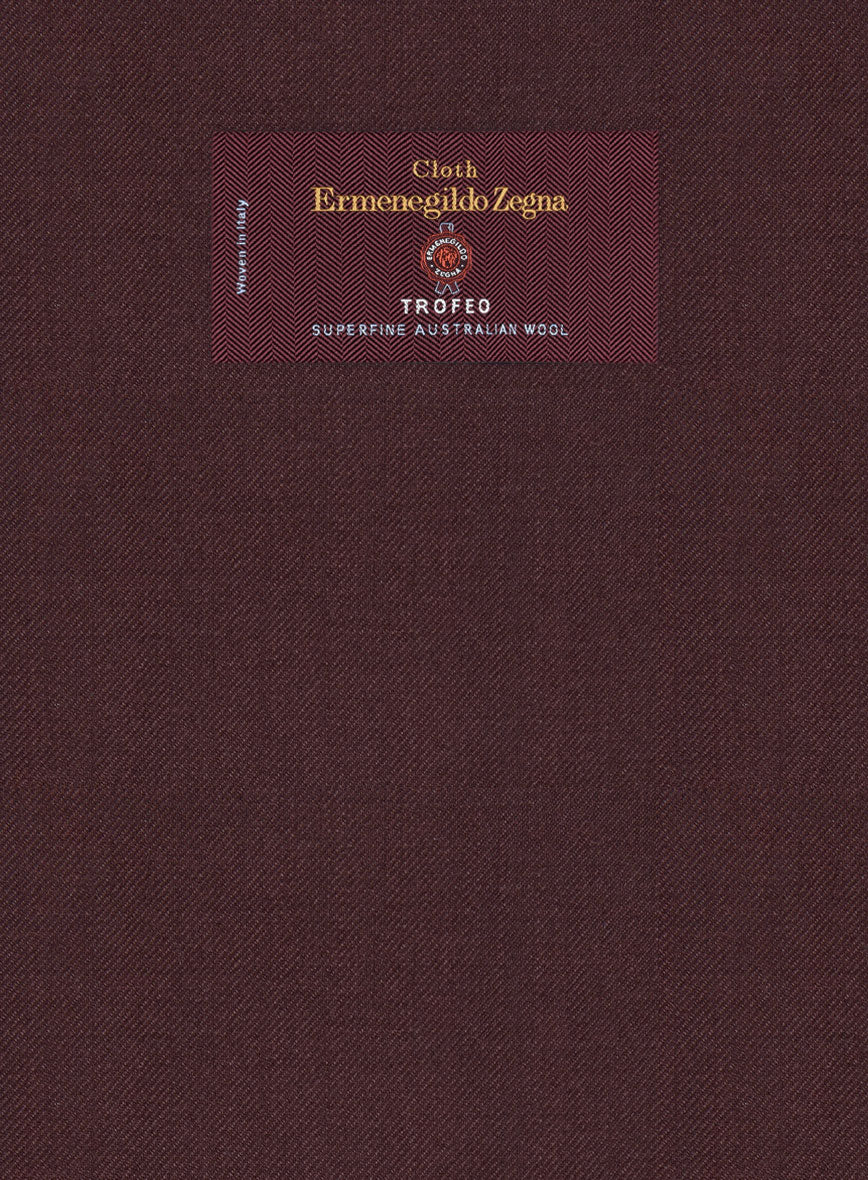 Lanificio Zegna Trofeo Wine Wool Suit - Image 6
