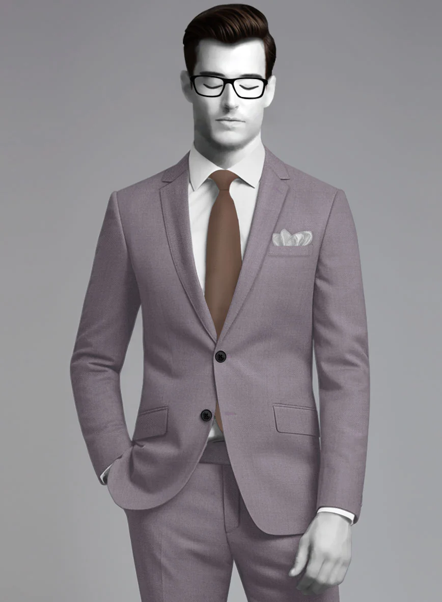 Napolean Wool Lavender Suit - Image 3