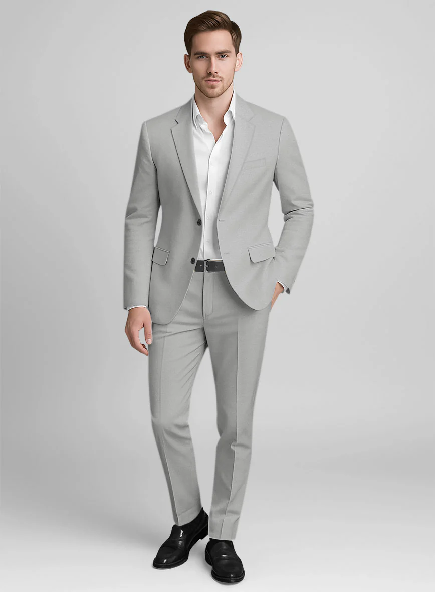 Light Gray Stretch Chino Suit