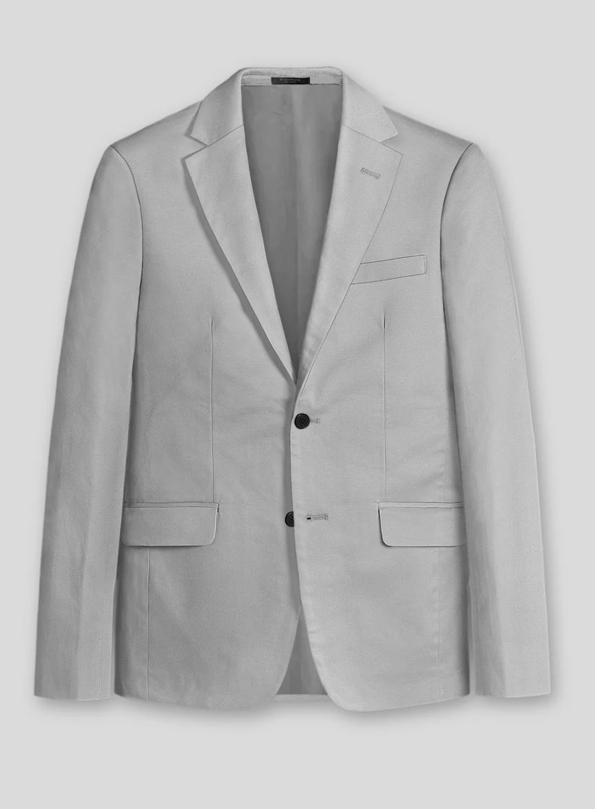 Light Gray Stretch Chino Suit - Image 3