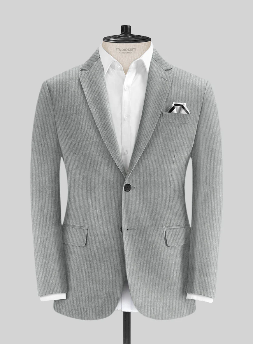 Light Gray Corduroy Suit - Image 3
