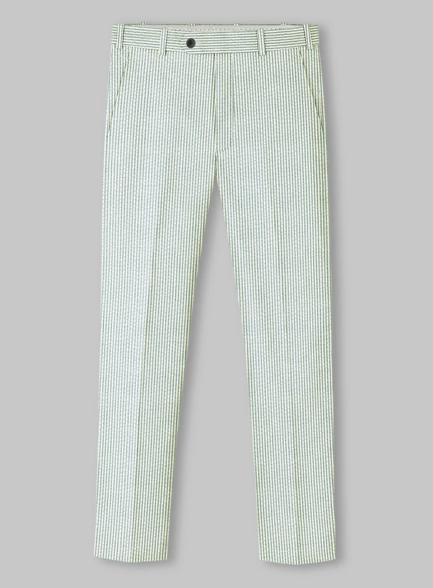 Light Green Seersucker Pants