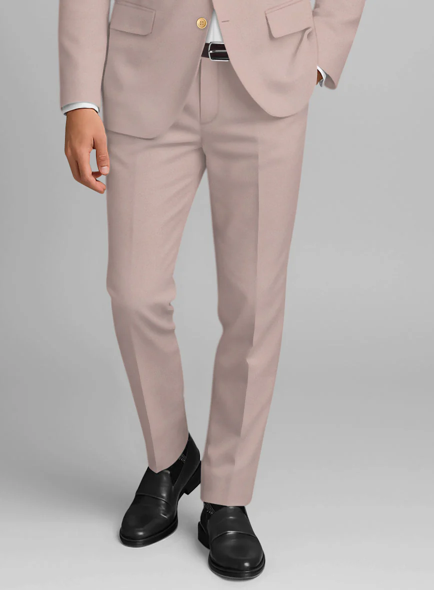 Light Mauve Stretch Chino Suit - Image 5
