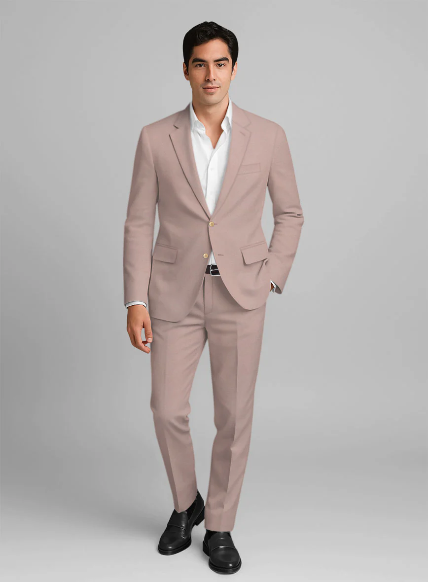 Light Mauve Stretch Chino Suit