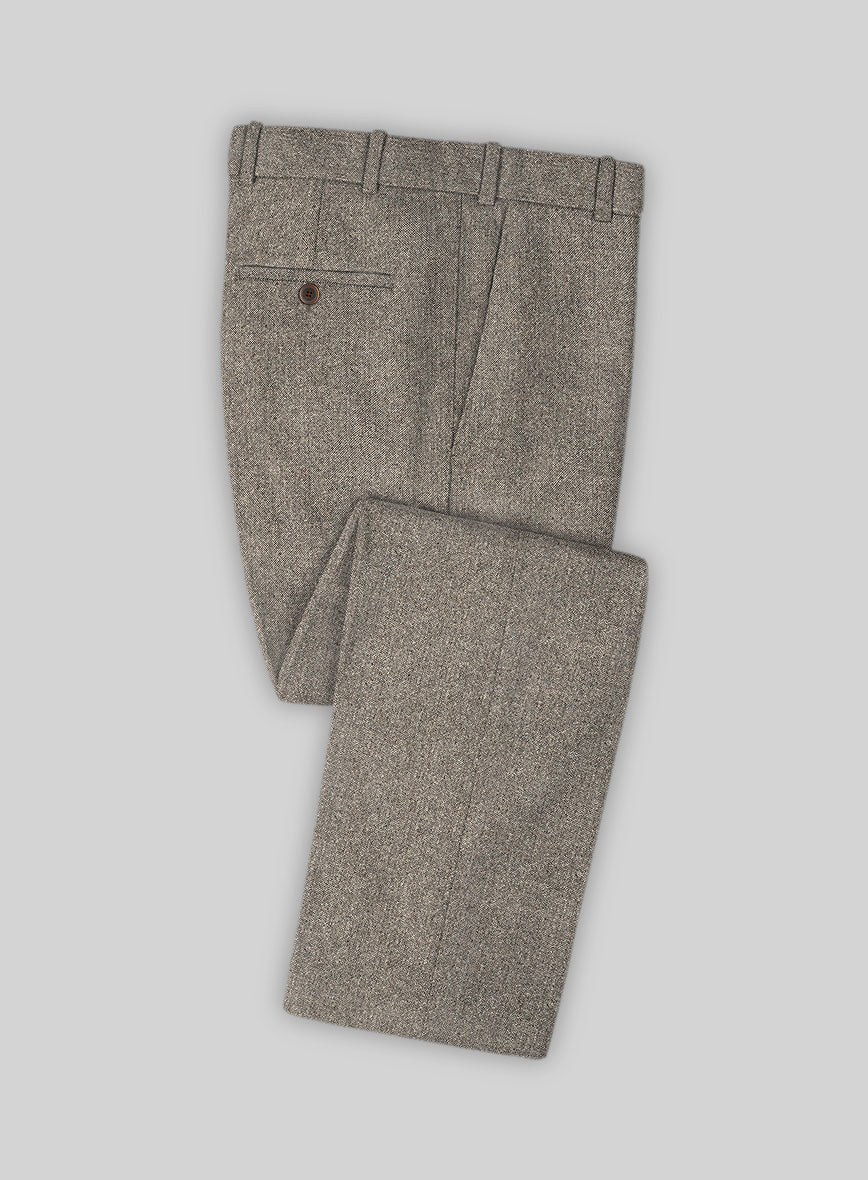 Light Weight Brown Tweed Double Breasted Suit - Image 3