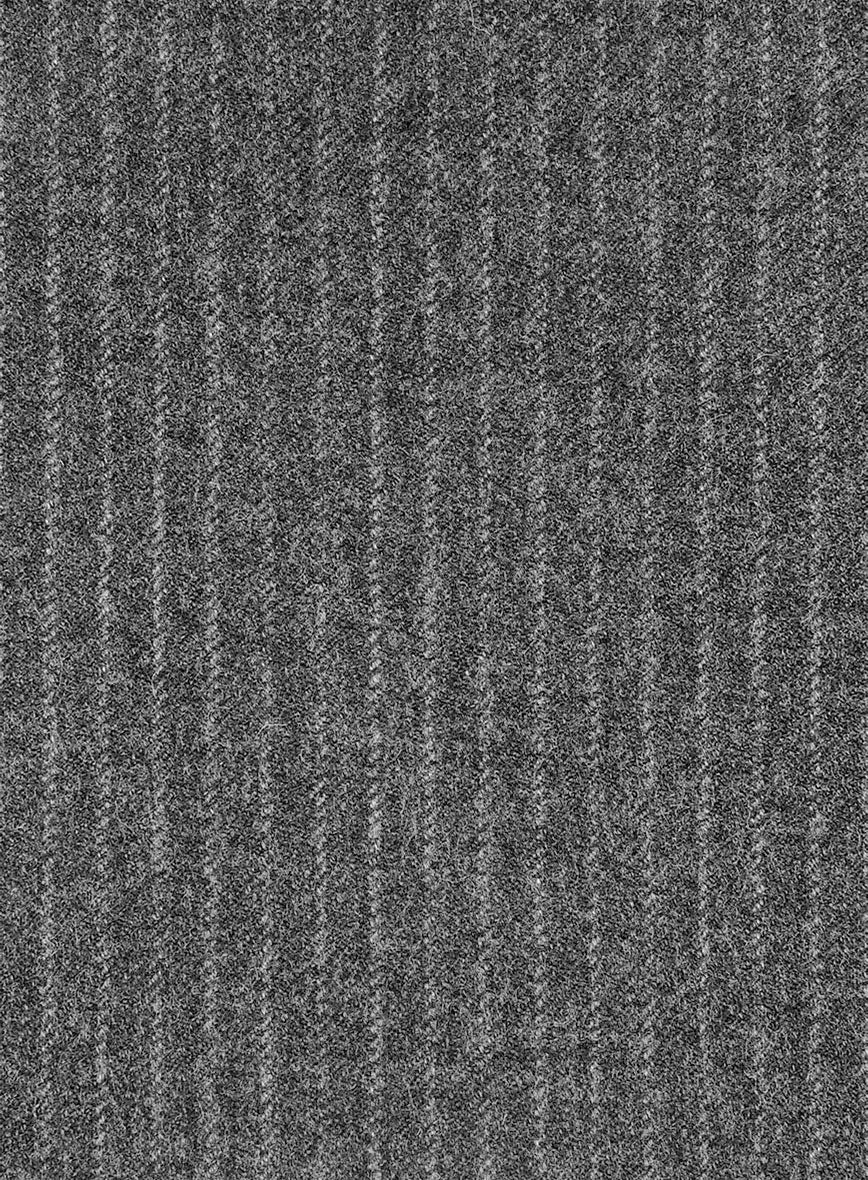 Light Weight Gray Stripe Tweed Pants - Image 3
