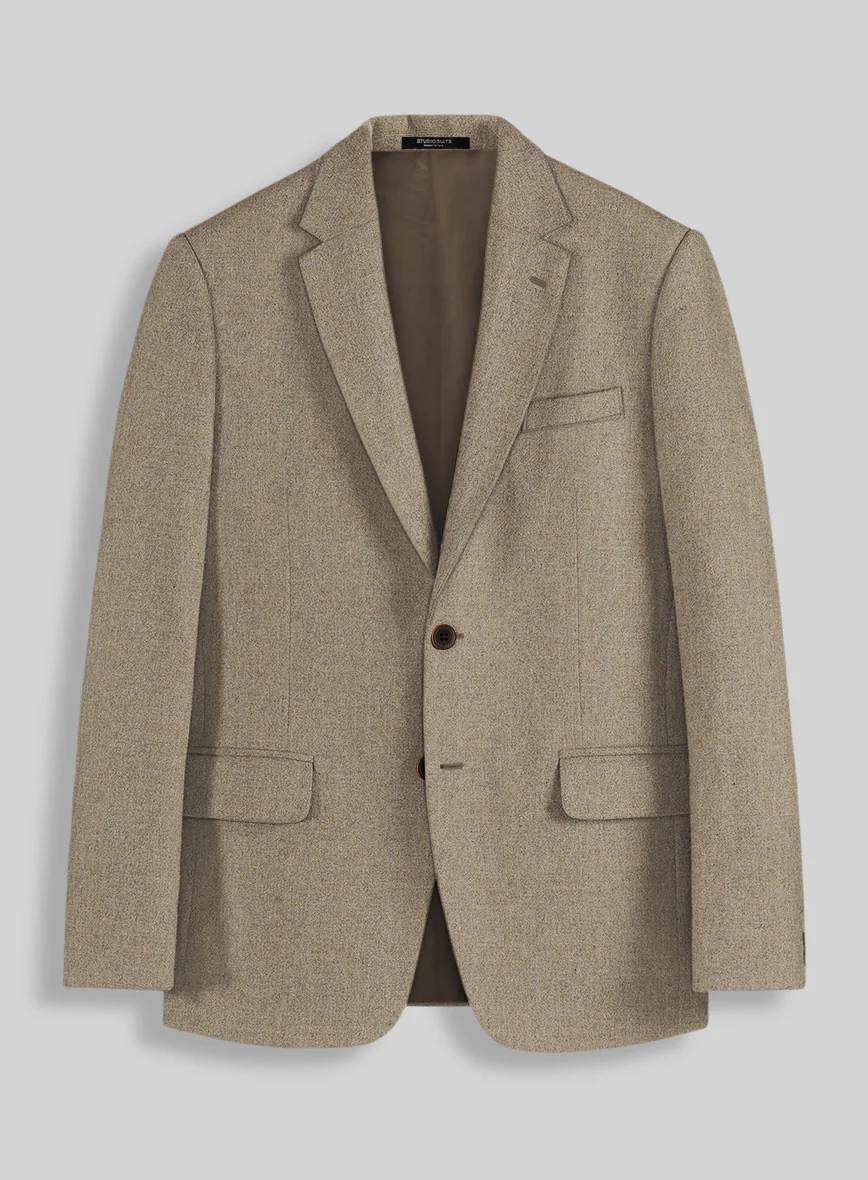 Light Weight Light Brown Tweed Jacket