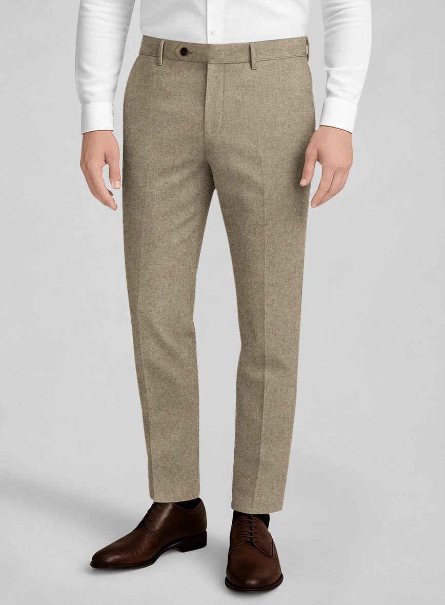 Light Weight Light Brown Tweed Pants