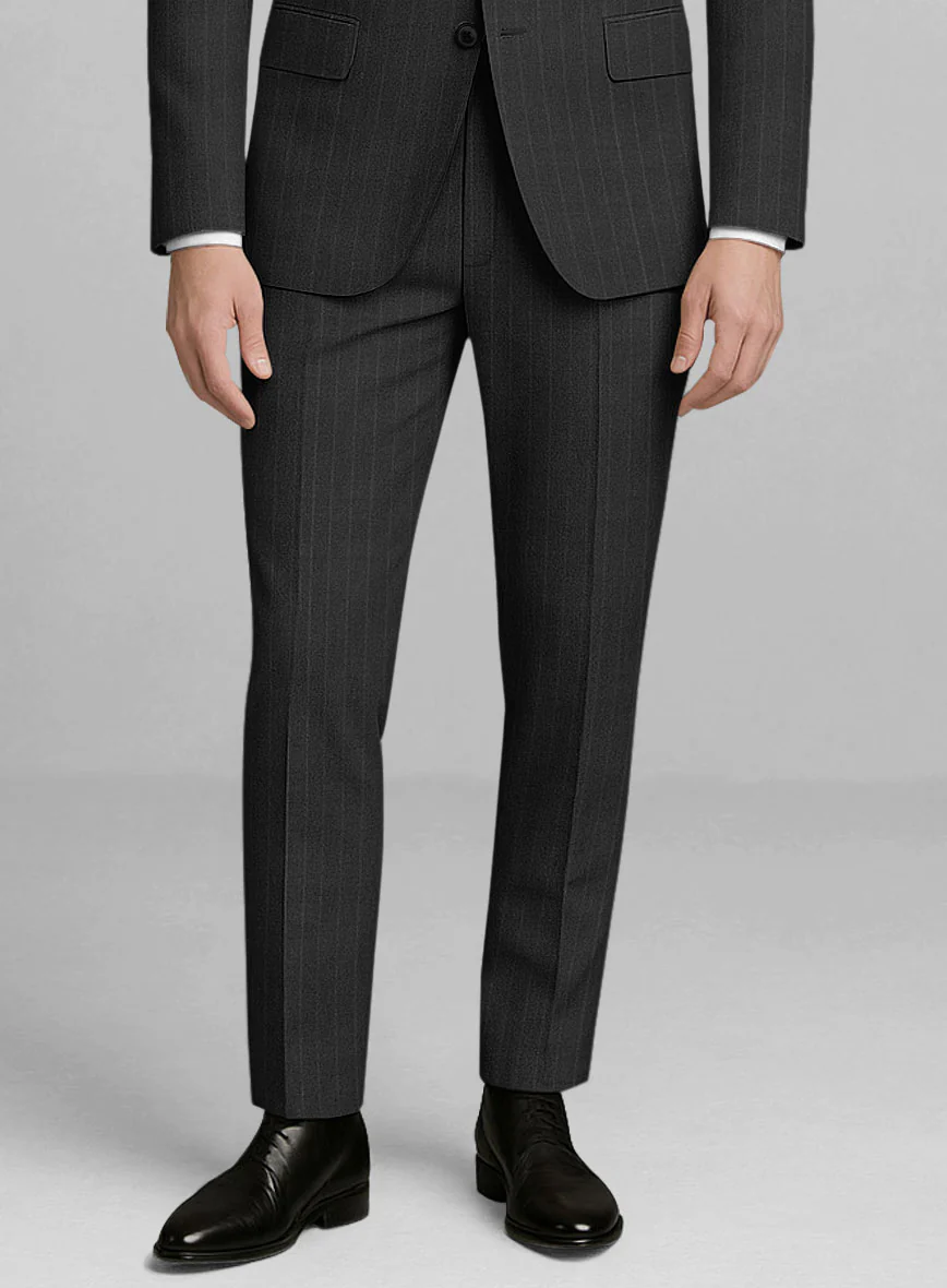 London Loom Caelro Stripe Wool Suit - Image 5