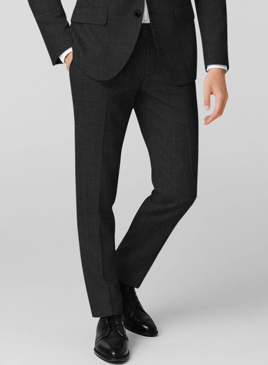London Loom Corvello Black Wool Suit - Image 5