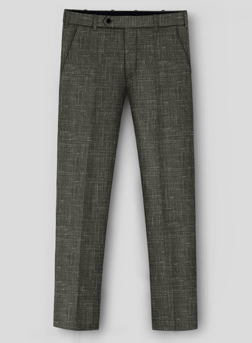 London Loom Green Kaelvo Wool Linen Suit - Image 4
