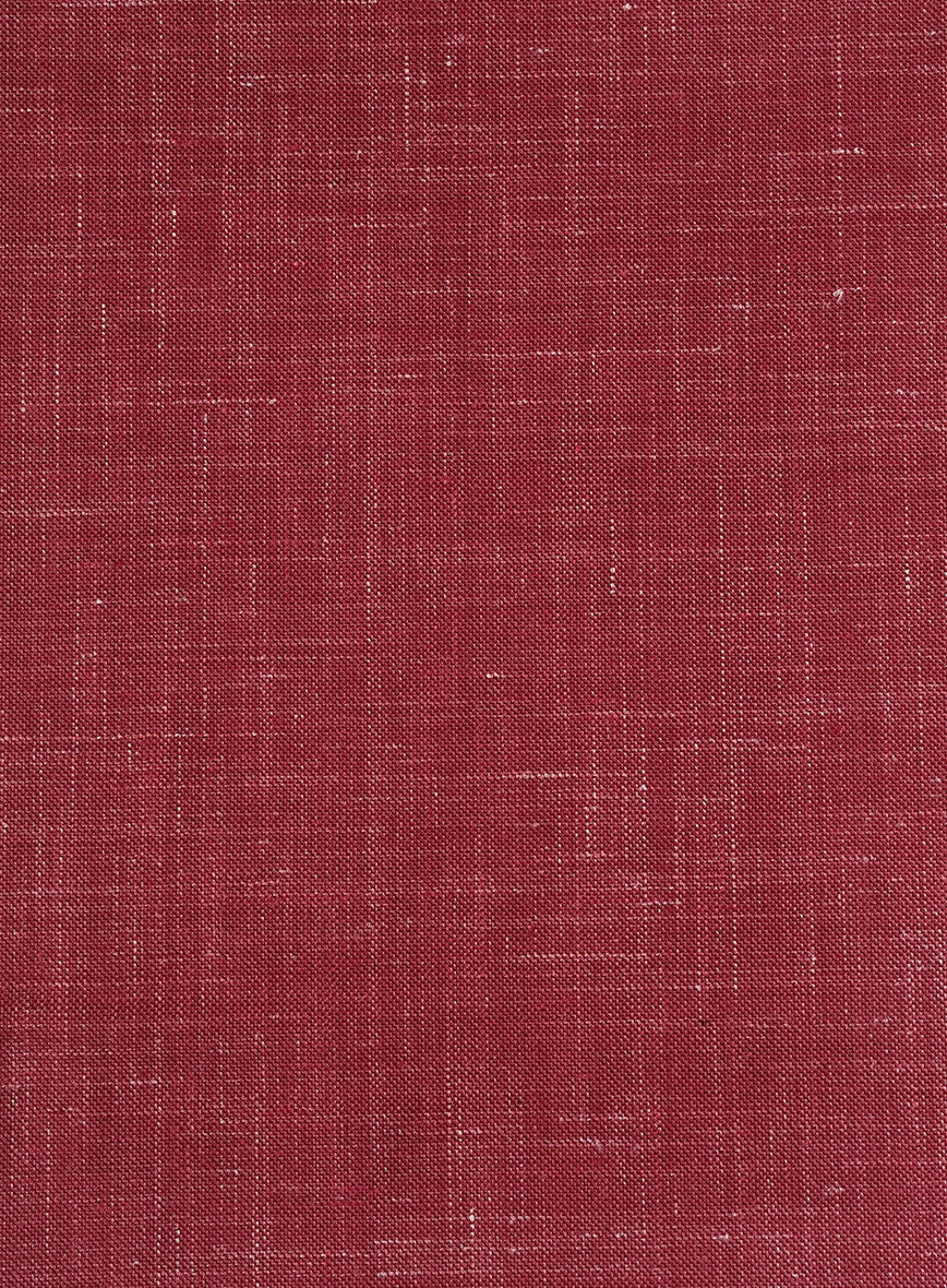 London Loom Red Enravo Wool Linen Jacket - Image 3