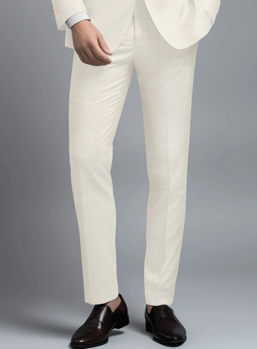 Loro Piana Bianchi Wool Silk Linen Pants - Image 2
