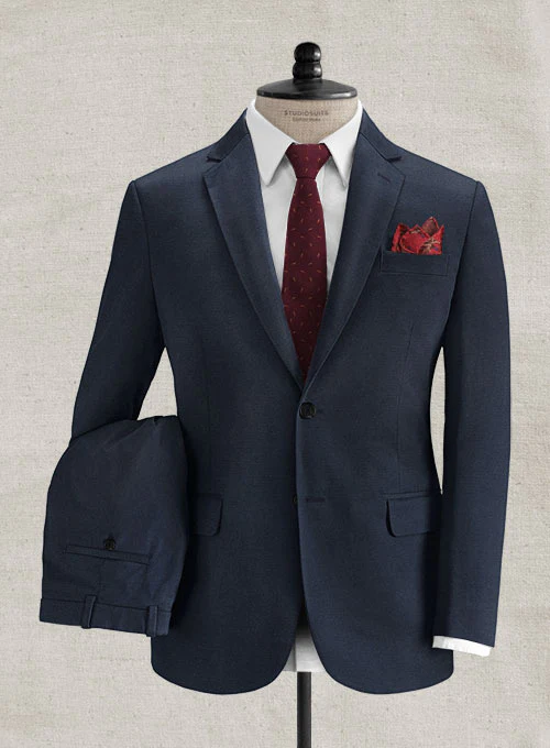 Loro Piana Slate Blue Cotton Suit