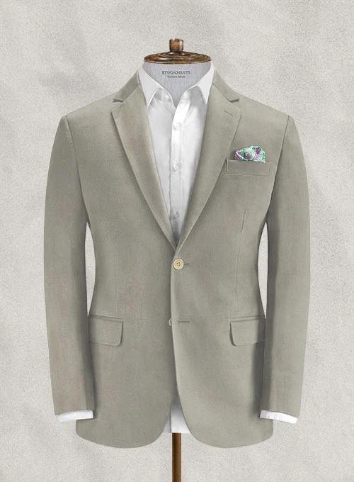 Loro Piana Stone Beige Cotton Jacket