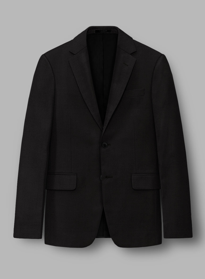 Loro Piana Zelander Black Wool Suit - Image 2