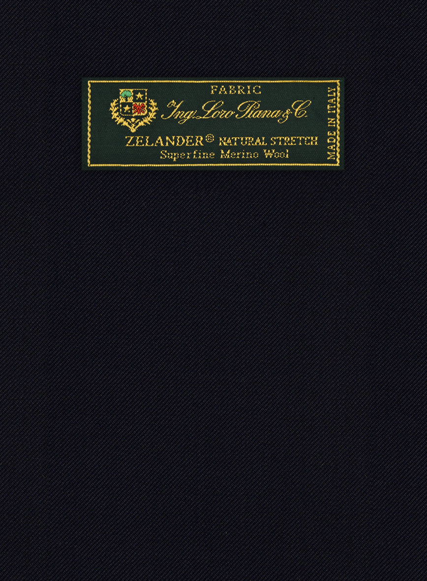Loro Piana Zelander Dark Blue Wool Jacket - Image 3