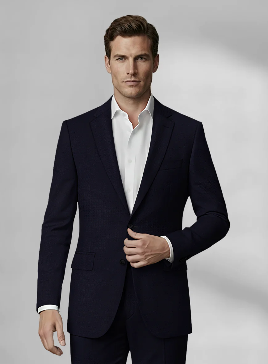 Loro Piana Zelander Navy Blue Wool Jacket - Image 2