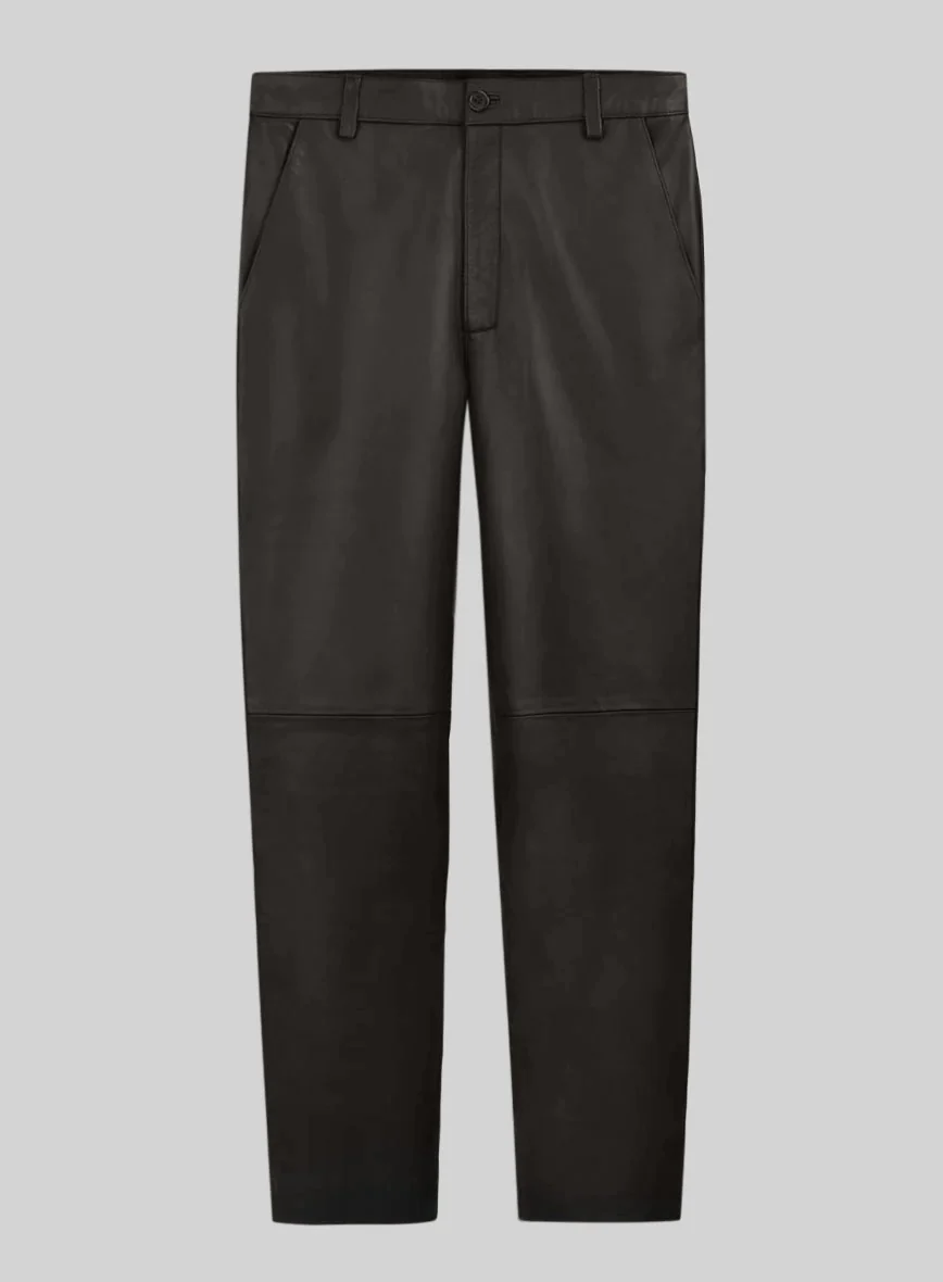 Louis Brown Leather Trousers