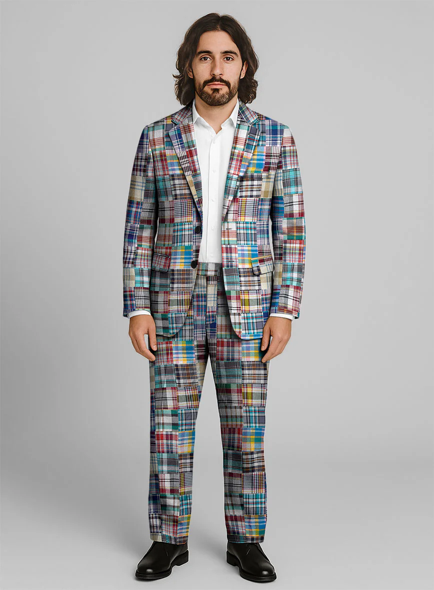 Madras Patchwork Suit