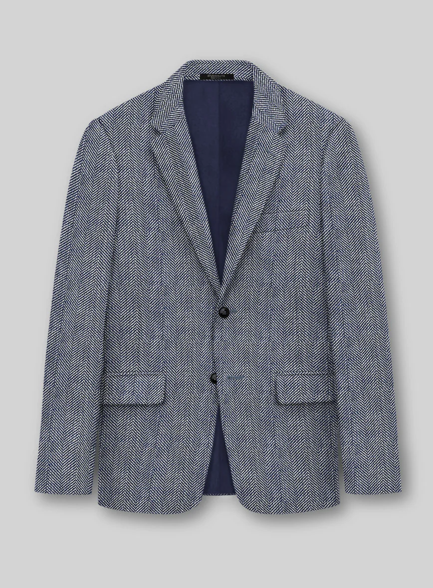 Maestro Goye Herringbone Silk Linen Cotton Jacket