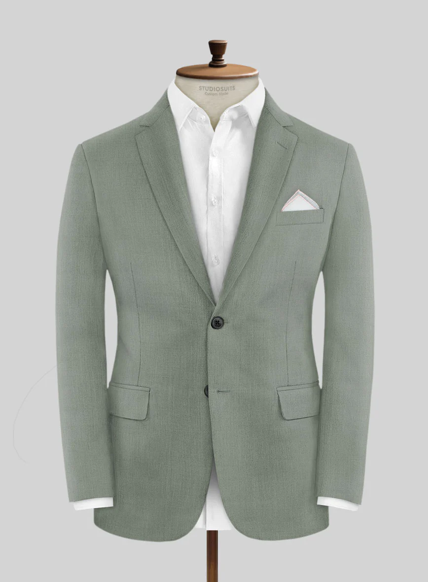 Marco Stretch Cadet Green Wool Jacket