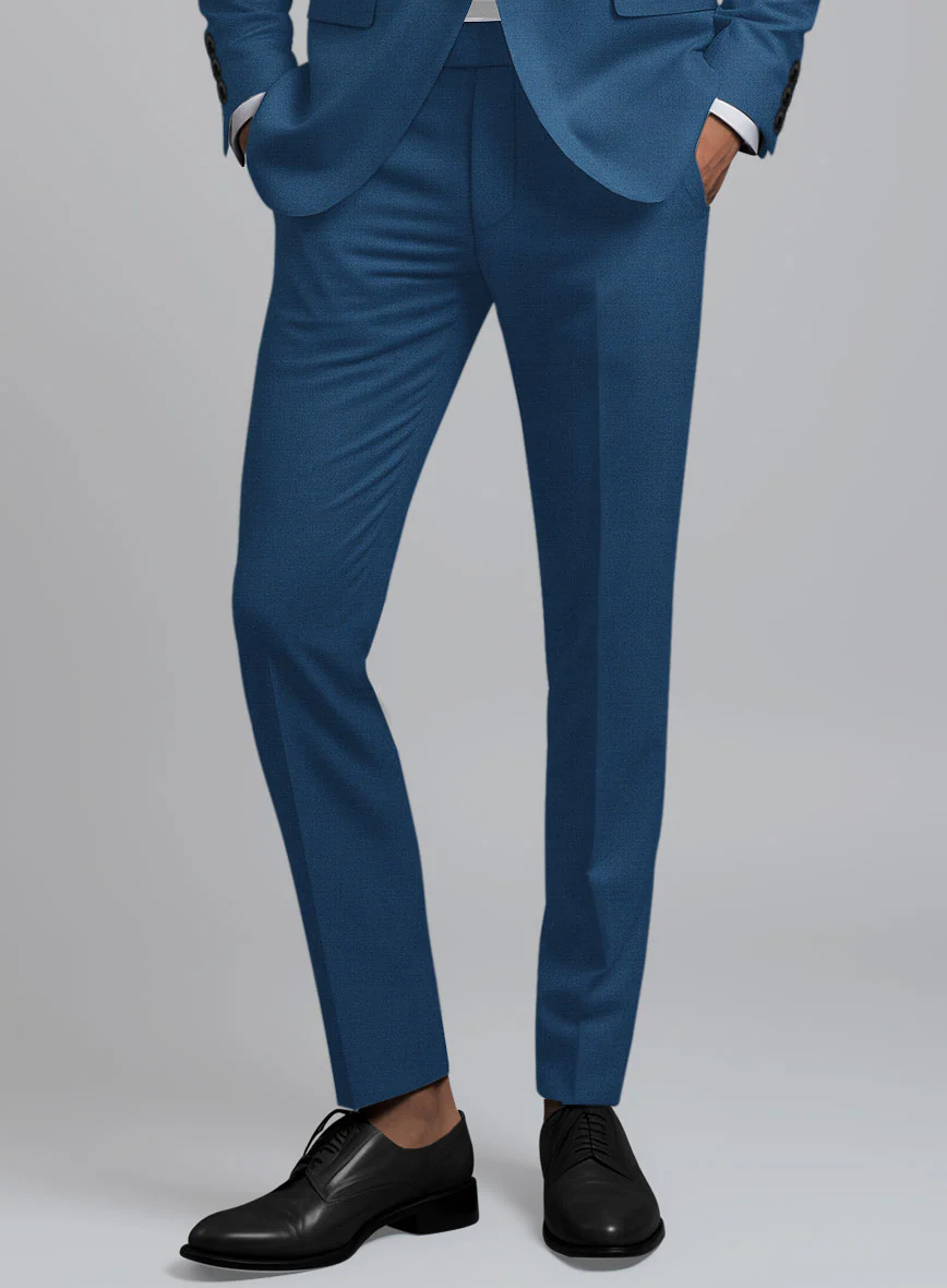 Marco Stretch Casa Blue Wool Suit - Image 5