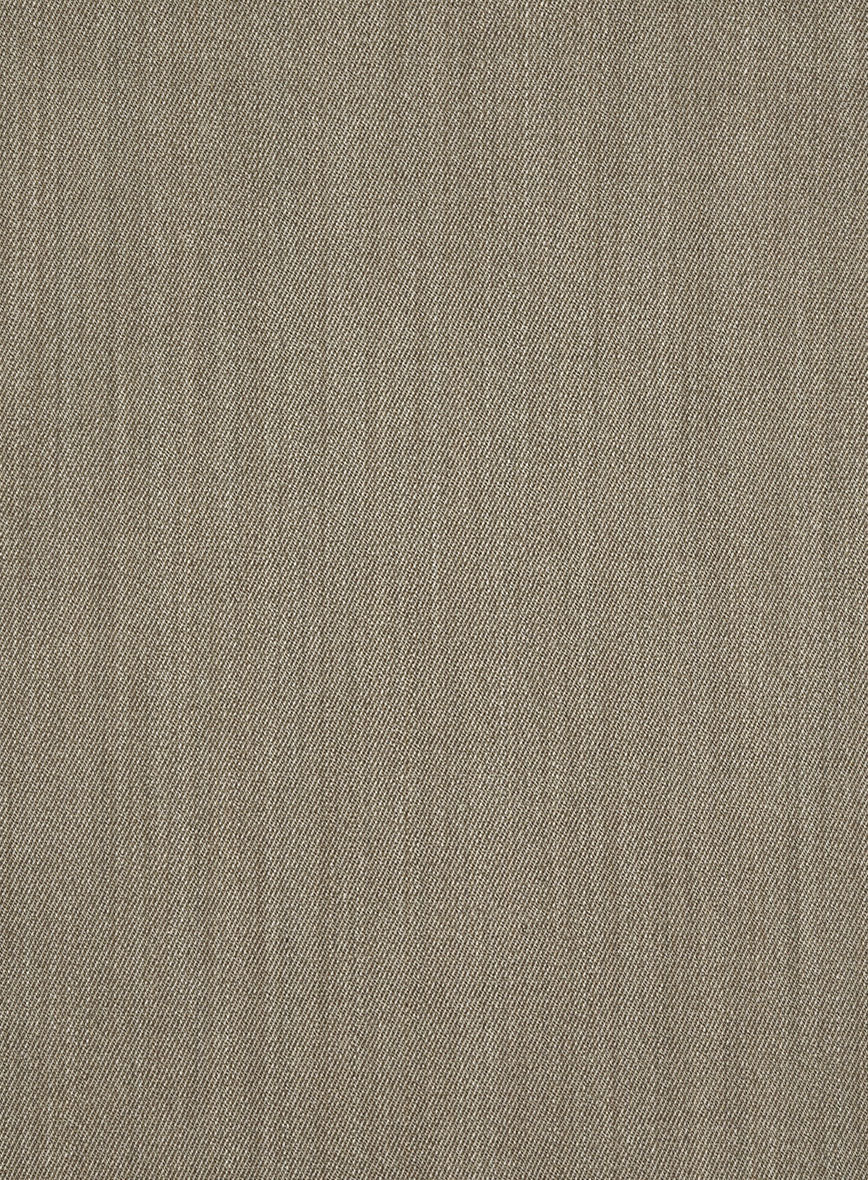 Marco Stretch Dark Beige Wool Suit - Image 7