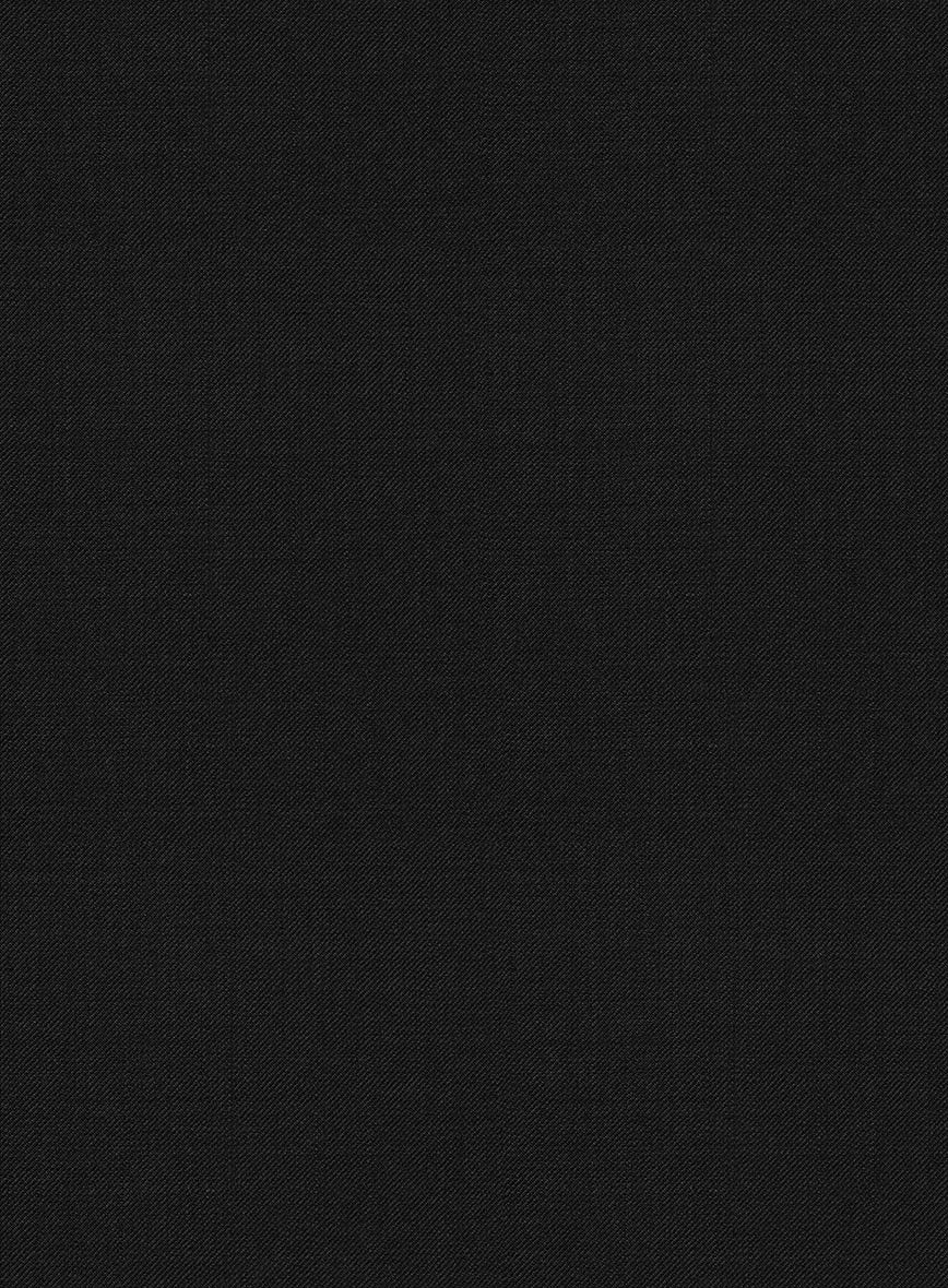 Marco Stretch Deep Black Wool Jacket - Image 3
