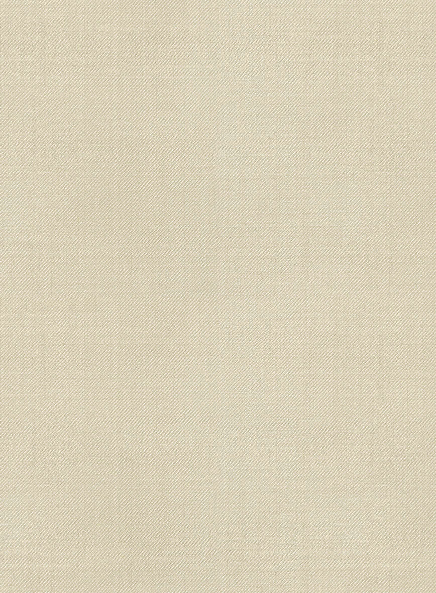 Marco Stretch Light Beige Wool Pants - Image 3