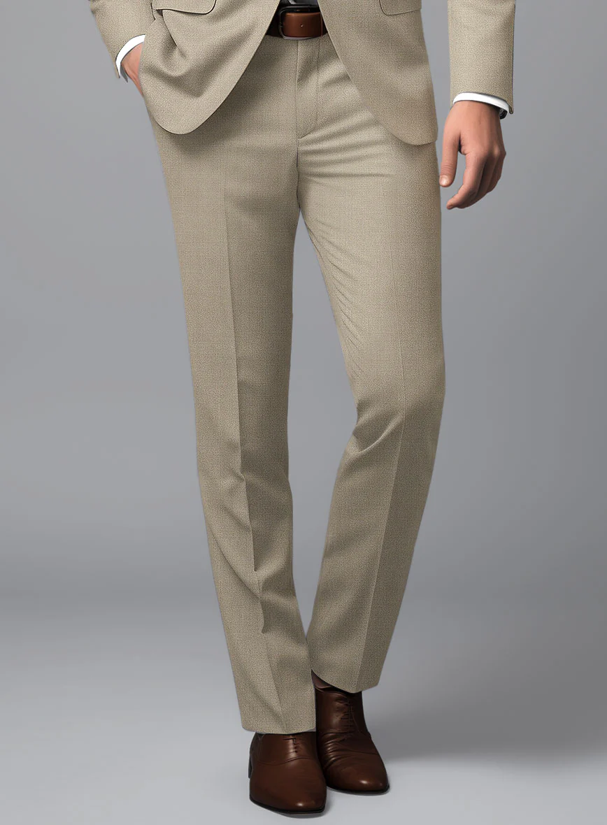 Marco Stretch Light Brown Wool Suit - Image 5