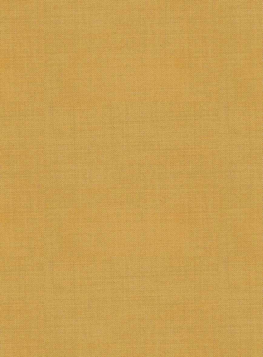 Marco Stretch Mustard Wool Pants - Image 3