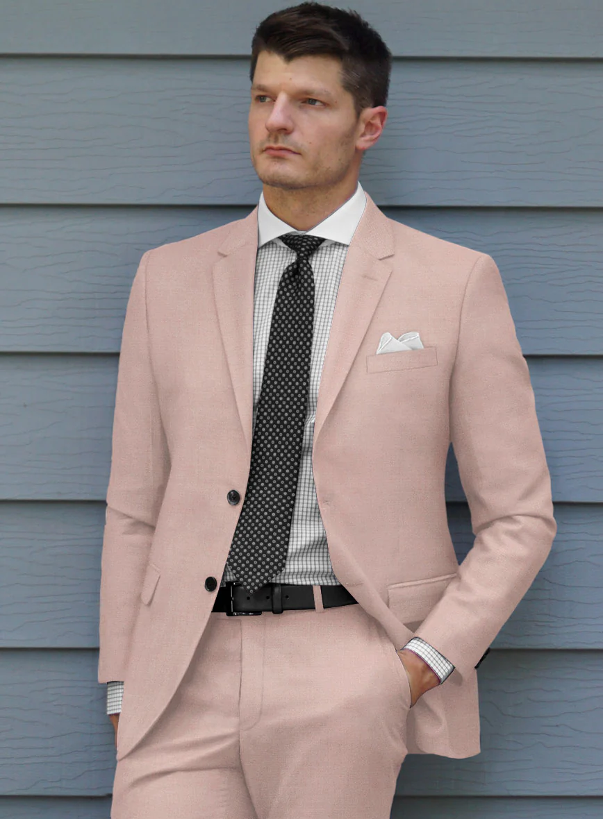Marco Stretch Pink Wool Jacket - Image 2