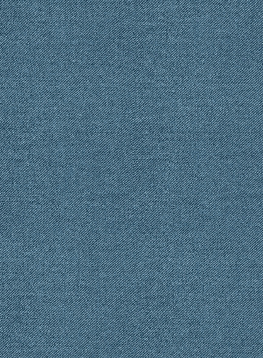 Marco Stretch Rich Blue Wool Pants - Image 3