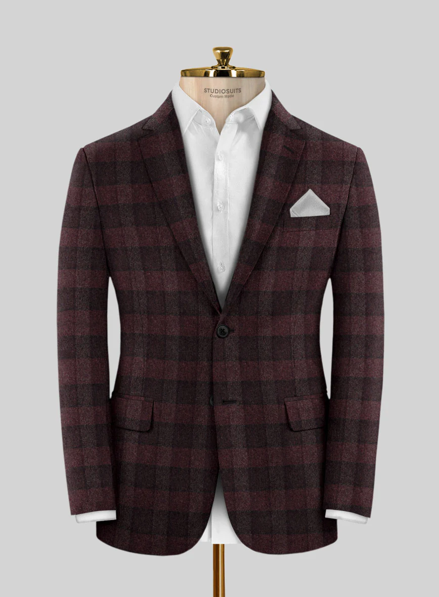 Maroon Arturo Cashmere Jacket