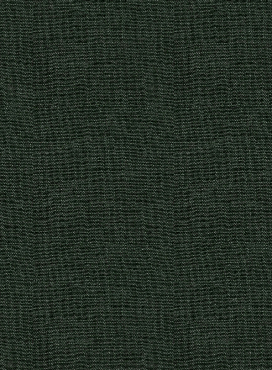 Martini Green Linen Cargo Pants - Image 7