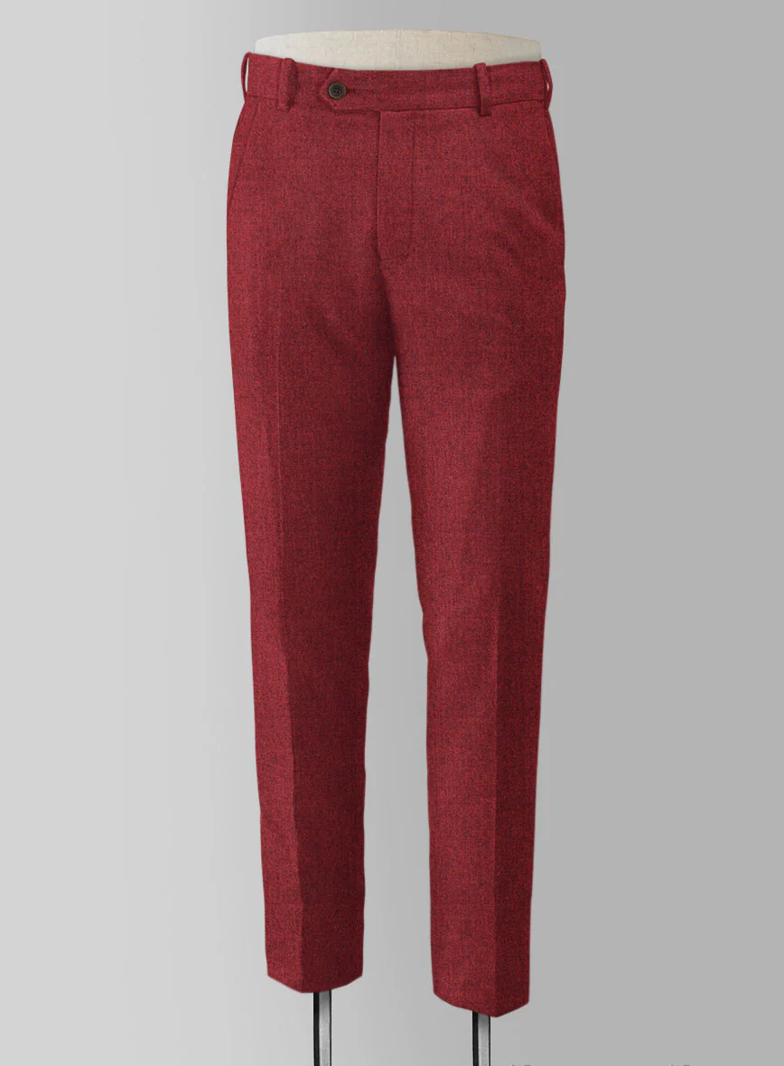 Melange Titan Red Tweed Pants - Image 3