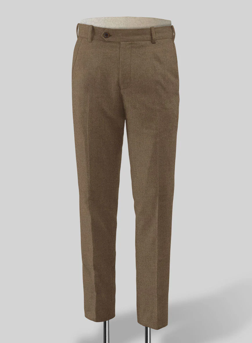 Mid Brown Flannel Wool Suit - Image 4