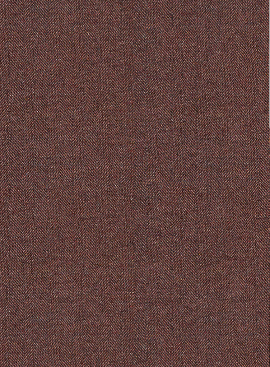 Mute Wine Herringbone Tweed Jacket - Image 3