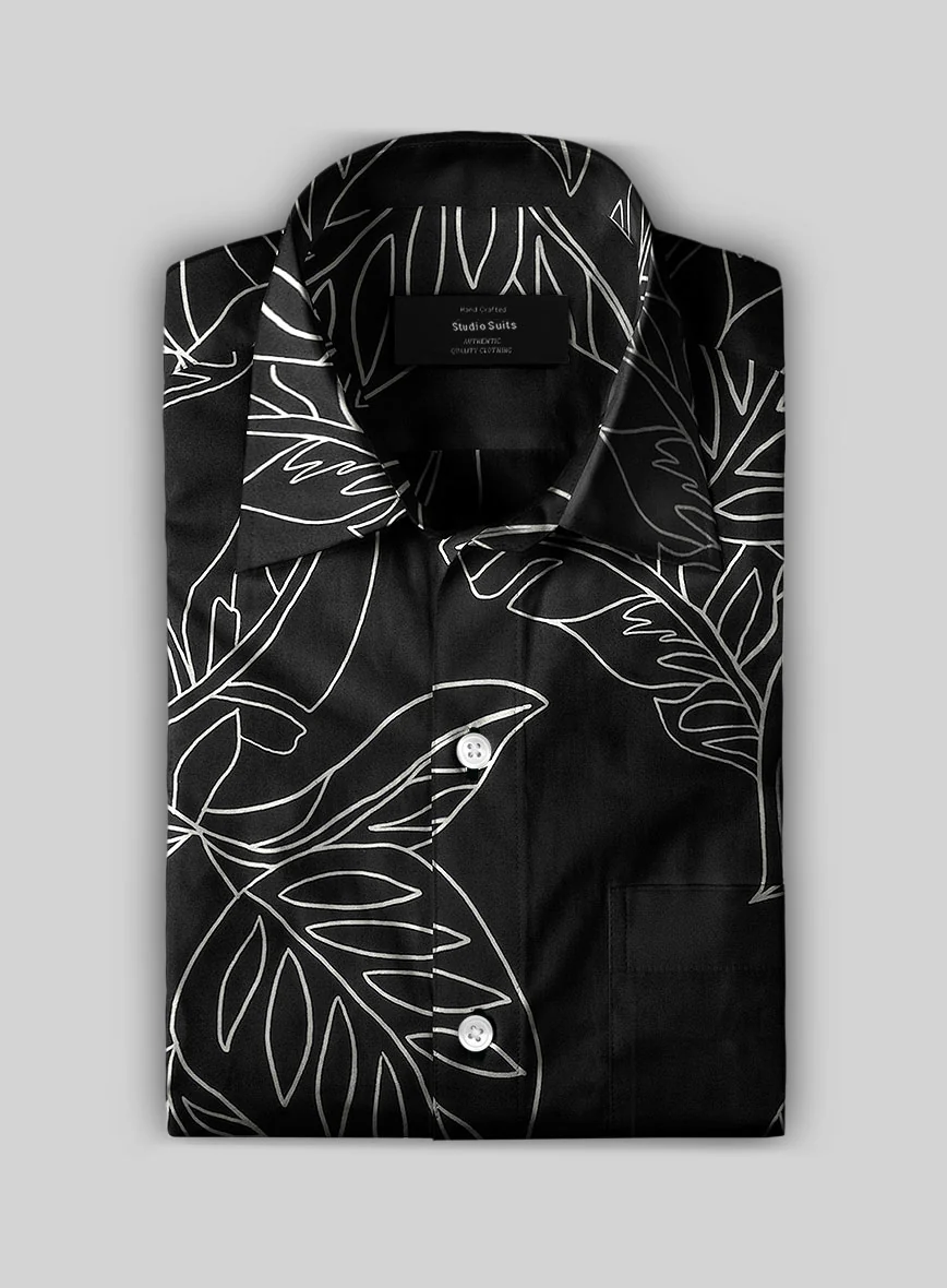 Mystic Leaf Cotton Lycra Shirt