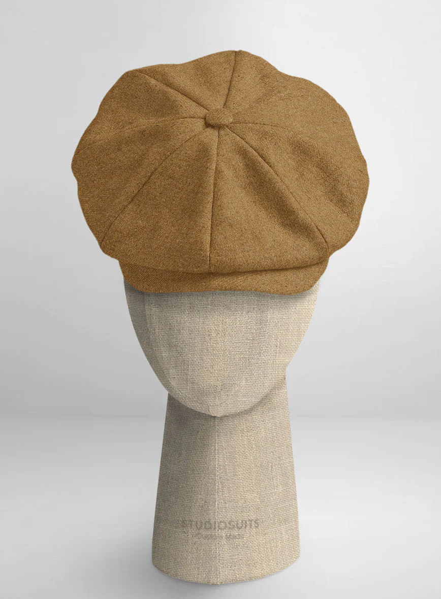 Naples Camel Tweed Newsboy Cap