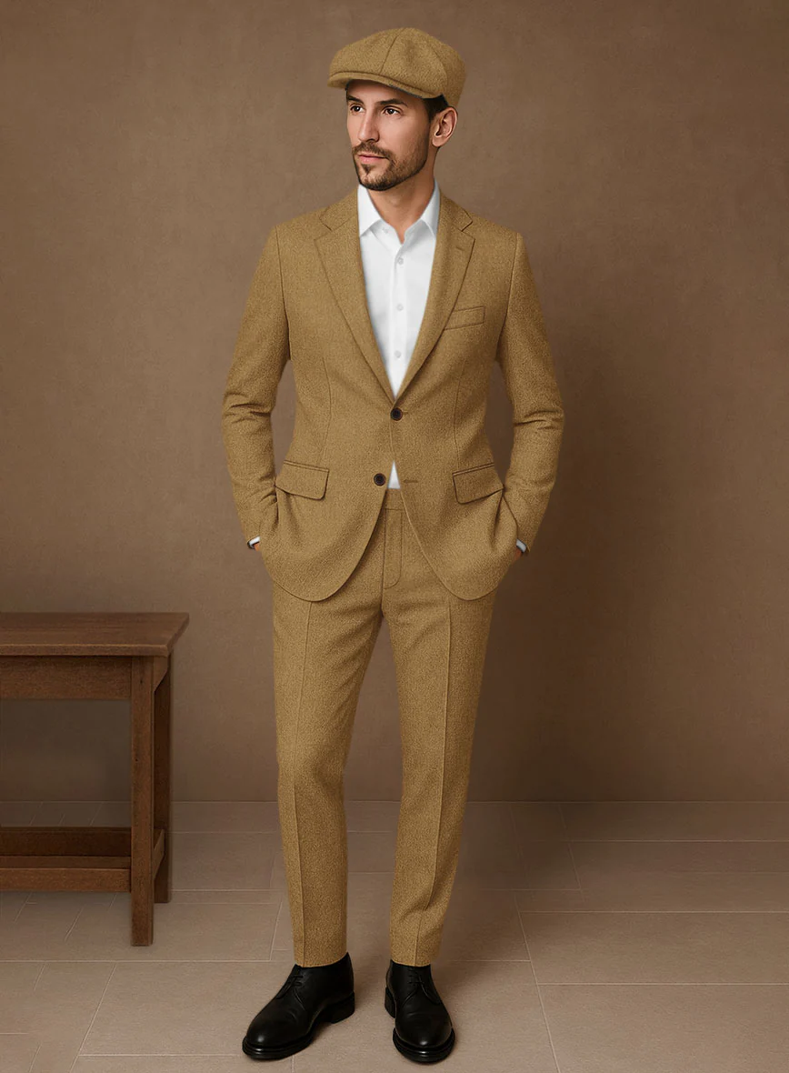 Naples Camel Tweed Suit