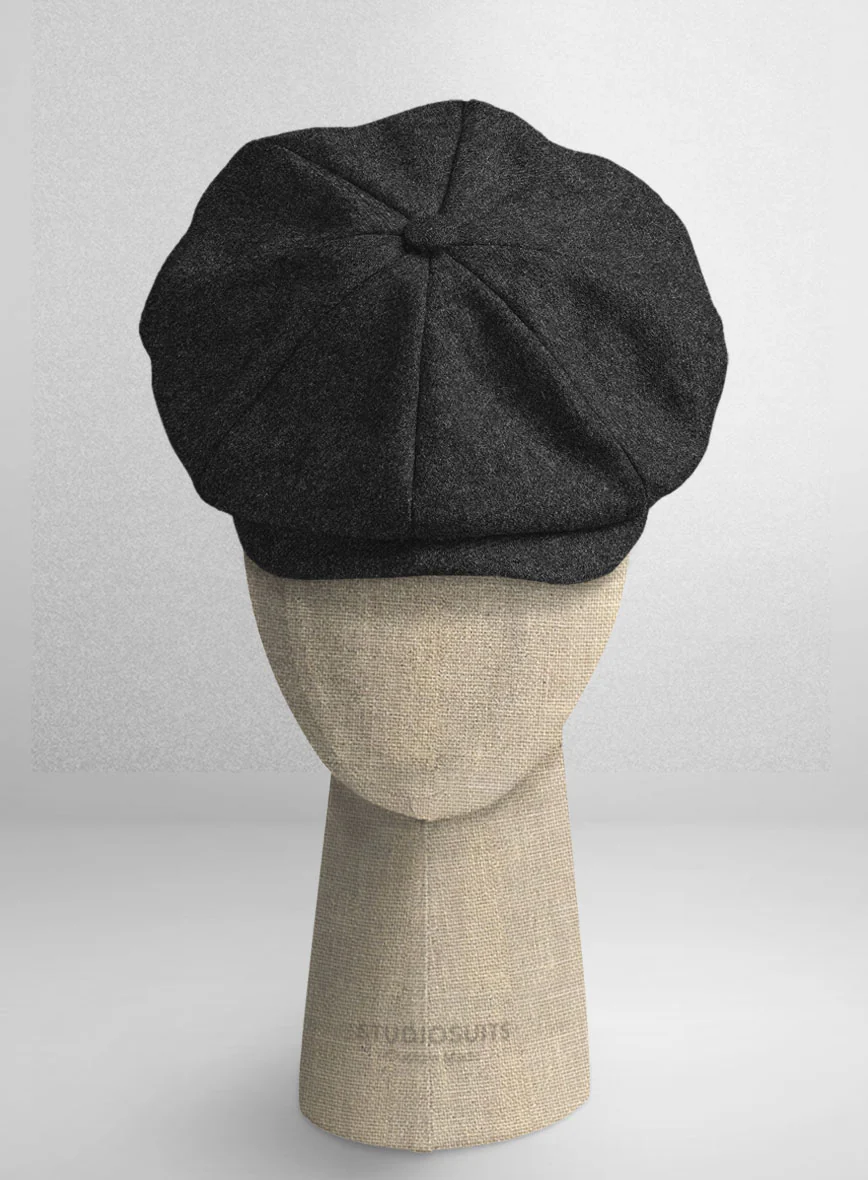 Naples Charcoal Tweed Newsboy Cap