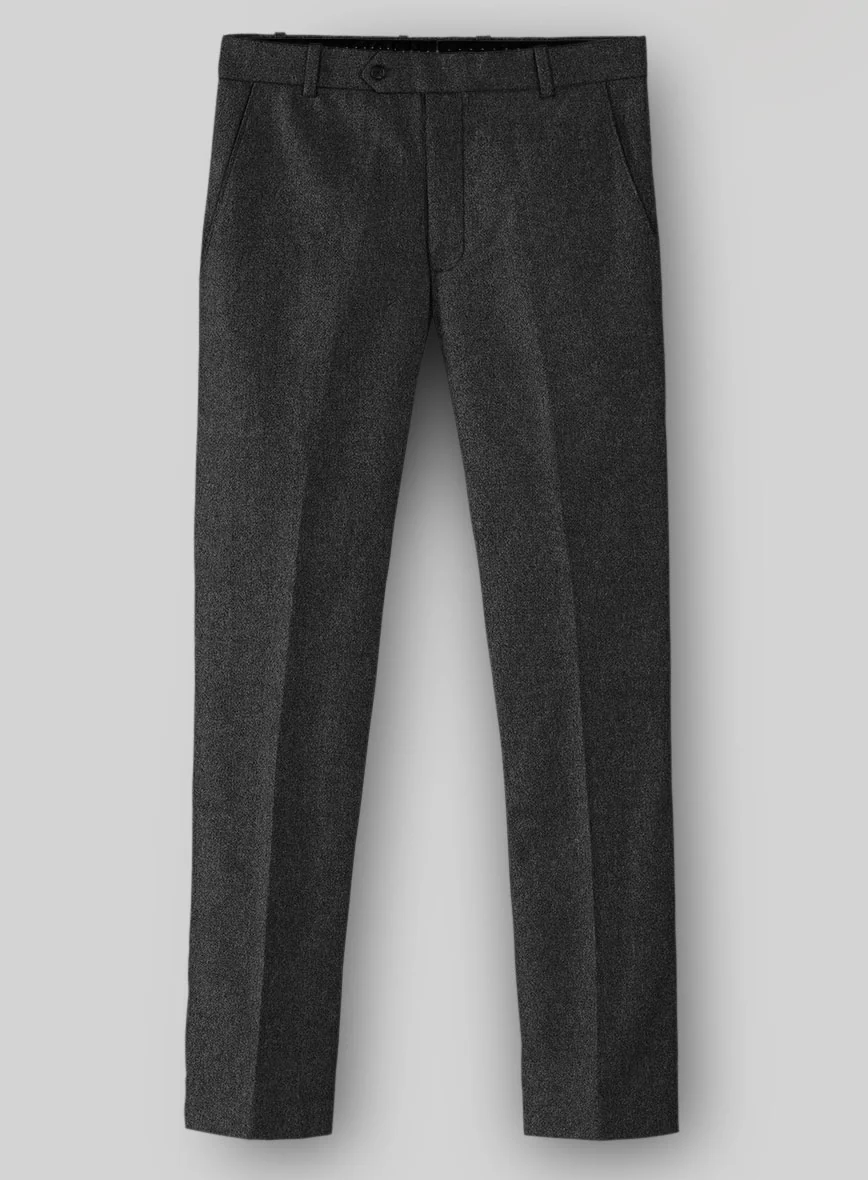 Naples Charcoal Tweed Pants